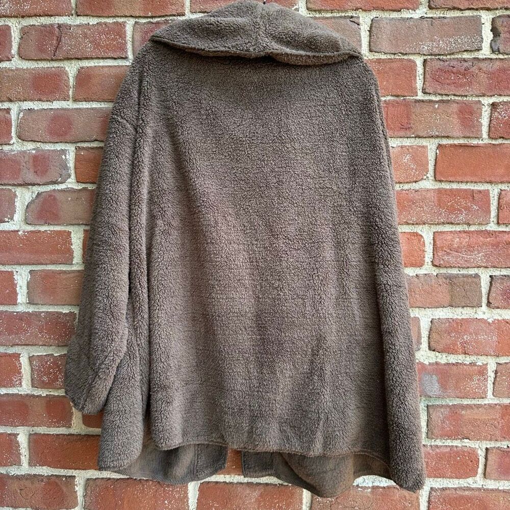 Koolaburra by UGG Sherpa Fleece Shawl Collar Cardigan jacket brown 2X NEW - Picture 4 of 5